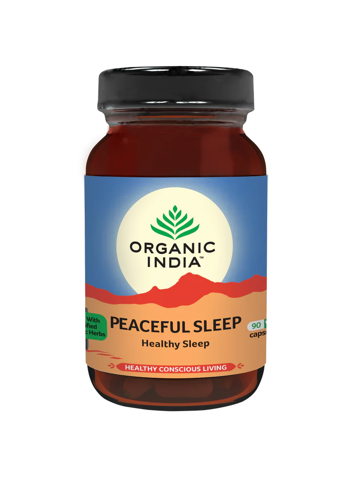 Organic India Peaceful Sleep Supplement - 90 Veg Capsules