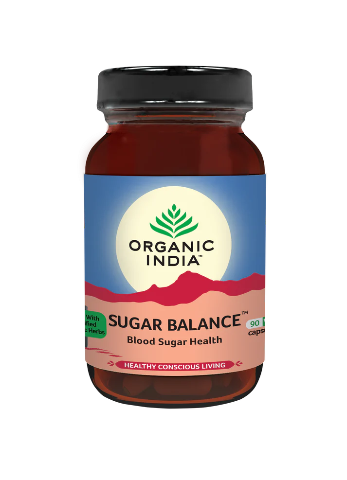 Organic India Sugar Balance Supplement - 90 Veg Capsules