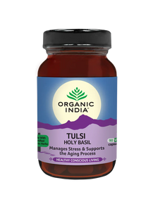 Organic India Tulsi Holy Basil Supplement - 90 Veg Capsules