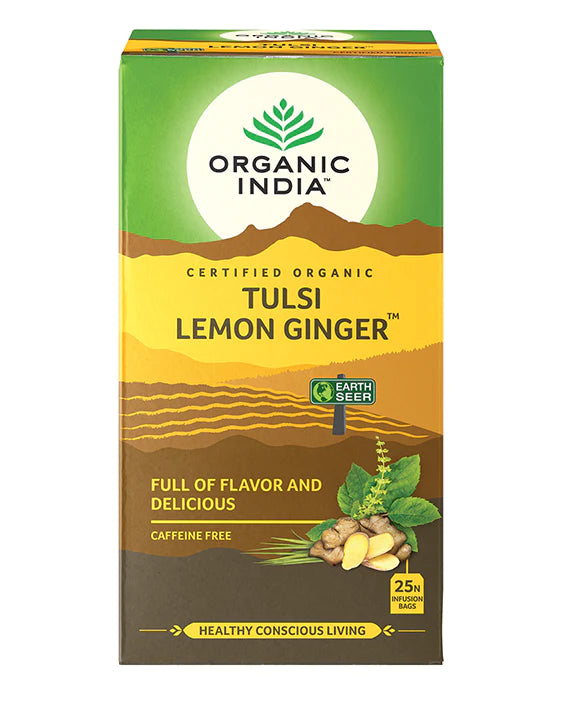 Organic India Tulsi Lemon Ginger - 25 Teabags