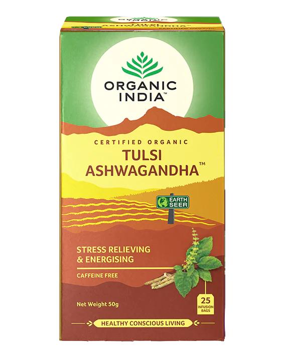Organic India Tulsi Ashwagandha - 25 Teabags