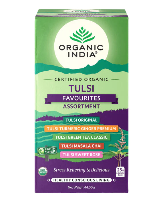 Organic India Tulsi Favourites Assortment - 25 Teabags