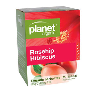 Planet Organic Rosehip and Hibiscus Tea - 25 Teabags