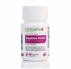 Clinicians - Sunshine Vitamin D3 1000IU (60caps)