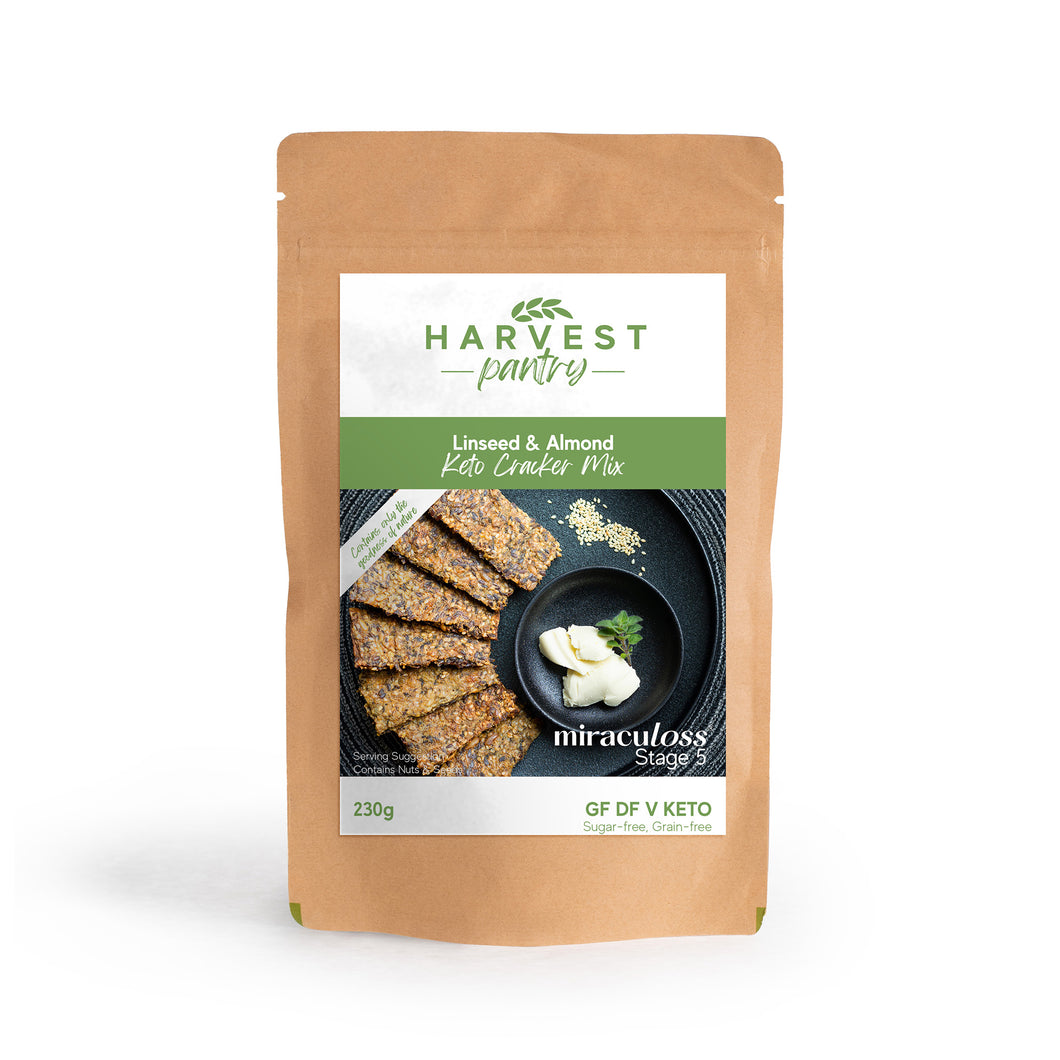 Harvest Pantry - Linseed & Almond Keto Cracker Mix (230g)